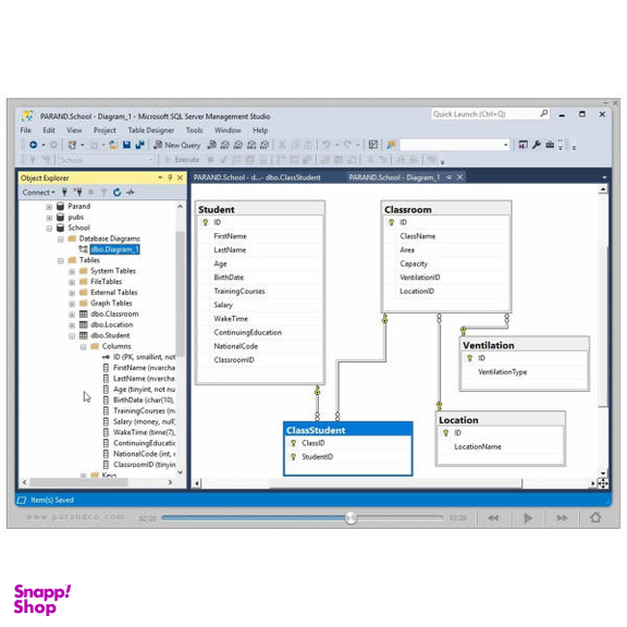 آموزش نرم افزار Sql Server 2019 نشر پرند