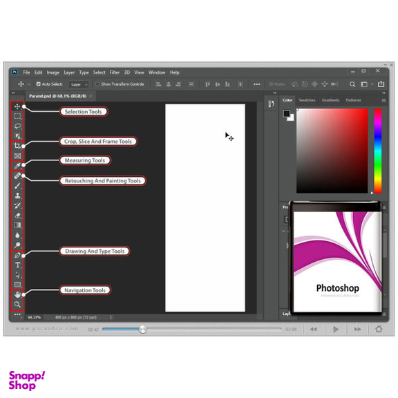 نرم افزار آموزش Photoshop 2020 نشر پرند