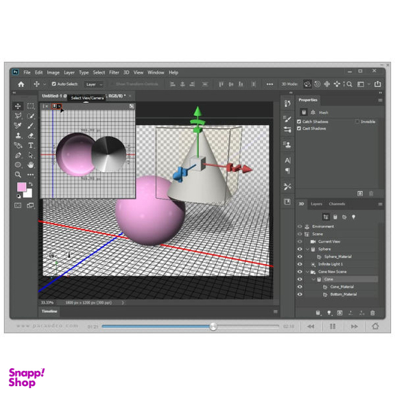 نرم افزار آموزش Photoshop 2020 نشر پرند