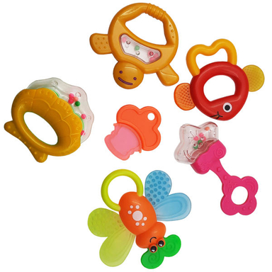 جغجغه هولا (Hola) مدل Baby Toys بسته 6 عددی