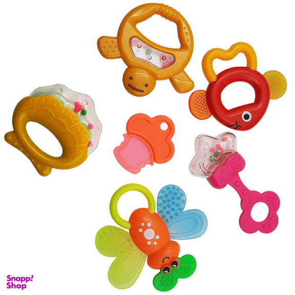 جغجغه هولا (Hola) مدل Baby Toys بسته 6 عددی