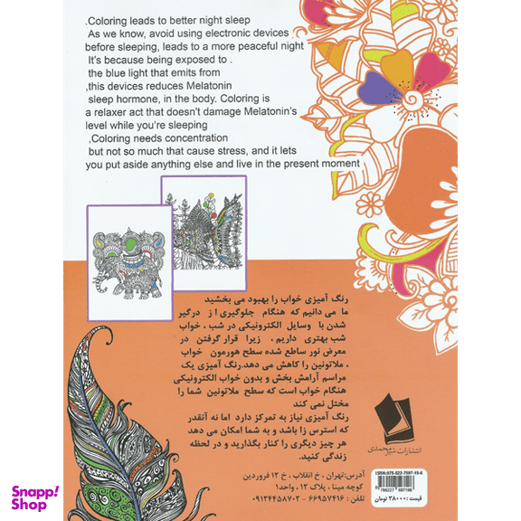 کتاب رنگ آمیزی بزرگسالان قدرت ذهن انتشارات شیرمحمدی