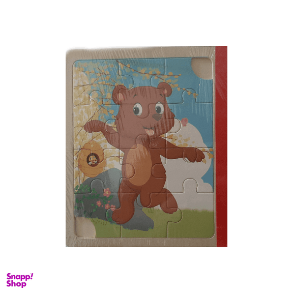 پازل 12 تکه چوبی مدل حیوانات