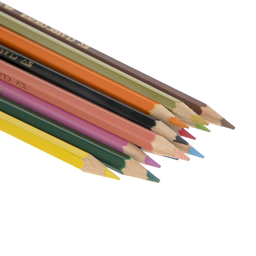 مداد رنگی 12 رنگ فابر کاستل (Faber Castell) مدل جعبه فلزی استوانه ای طرح قلعه