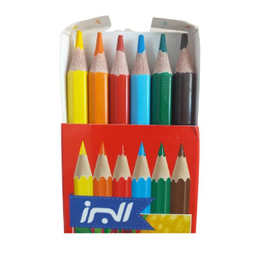 مداد رنگی 6 رنگ البرز (Alborz) مدل میمون