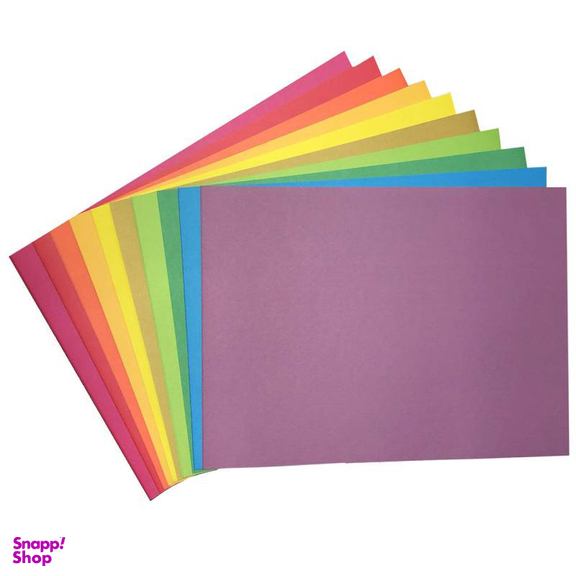 مقوا رنگی کد 04 سایز 24x34 سانتی متر (بزرگتر از A4) بسته 20 عددی