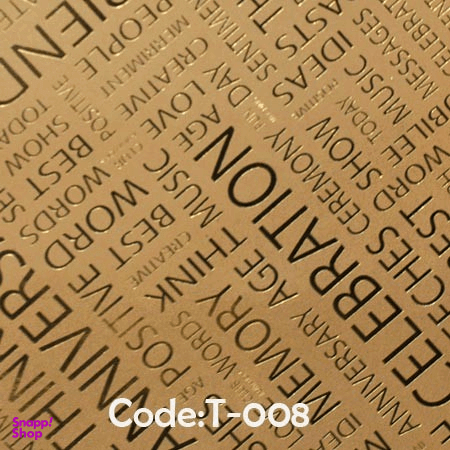 کاغذ کادو کرافت طلاکوب سون (Seven) کد 008 بسته 5 عددی