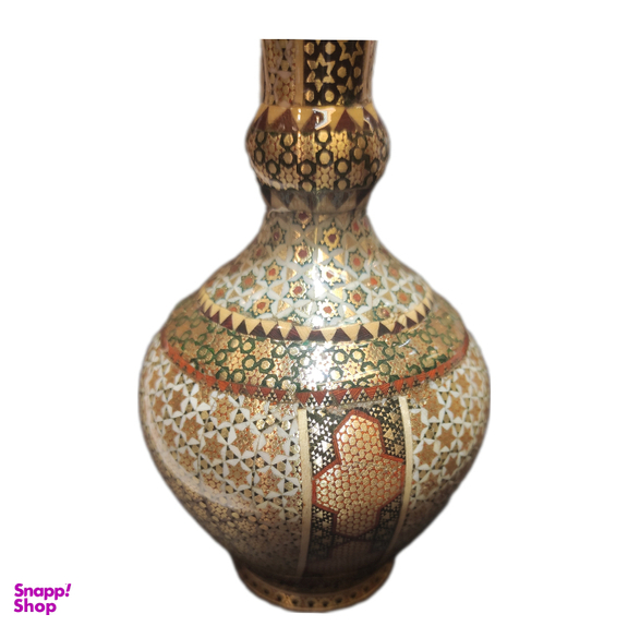 گلدان تمام خاتمکاری اعلا اثر استاد خادم ملت