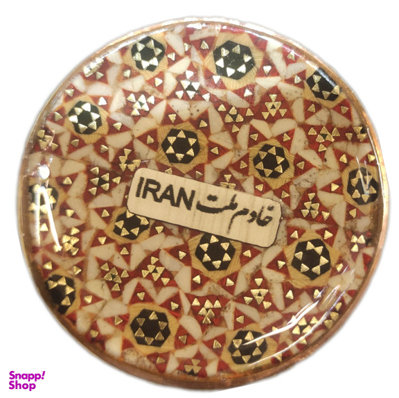گلدان تمام خاتم کاری اعلا اثر استاد خادم ملت ارتفاع 16 سانتی متر