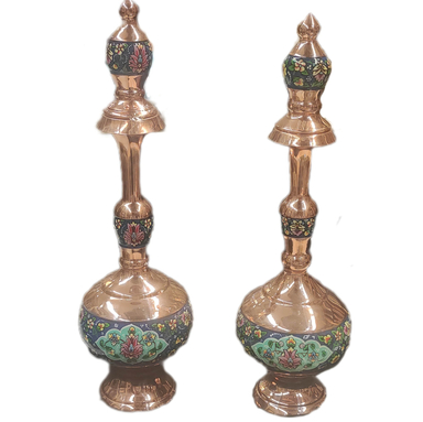 تنگ 36 مس و نقاشی آقاجانی (Aghajani) مجموعه 2 عددی