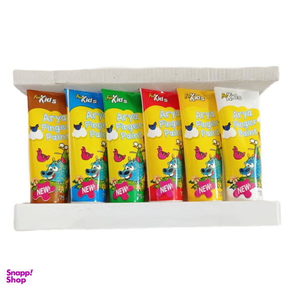 رنگ انگشتی آریا (Arya) مدل تیوبی 6 رنگ