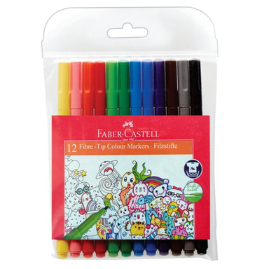 ماژیک رنگ آمیزی 12 رنگ فابر کستل (Faber Castell)