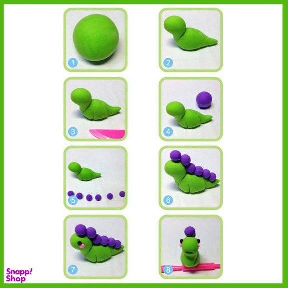 خمیر بازی سبک مدل Super Light Clay بسته 12 عددی سایز بزرگ
