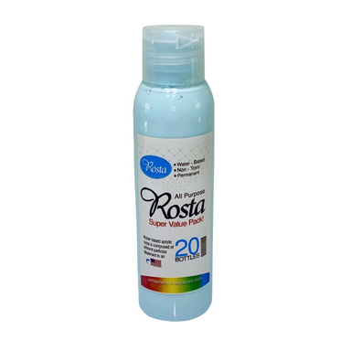رنگ اکریلیک رستا (Rosta) آبی روشن کد 045