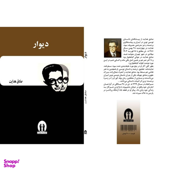 کتاب دیوار اثر صادق هدایت انتشارات آثار جاویدان