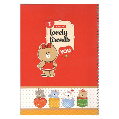 دفتر سیمی 60 برگ نهال (Nahal) طرح فانتزی کد 1_9625