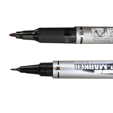 ماژیک سی دی مدل X-130 رنگ مشکی بسته 2 عددی