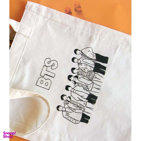 ساک دستی پارچه‌ای طرح گروه BTS