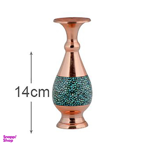 گلدان فیروزه کوبی آقاجانی (Aghajani) مدل صراحی کد 14