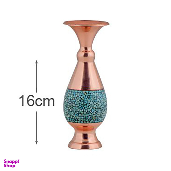 گلدان فیروزه کوبی آقاجانی مدل صراحی کد 16