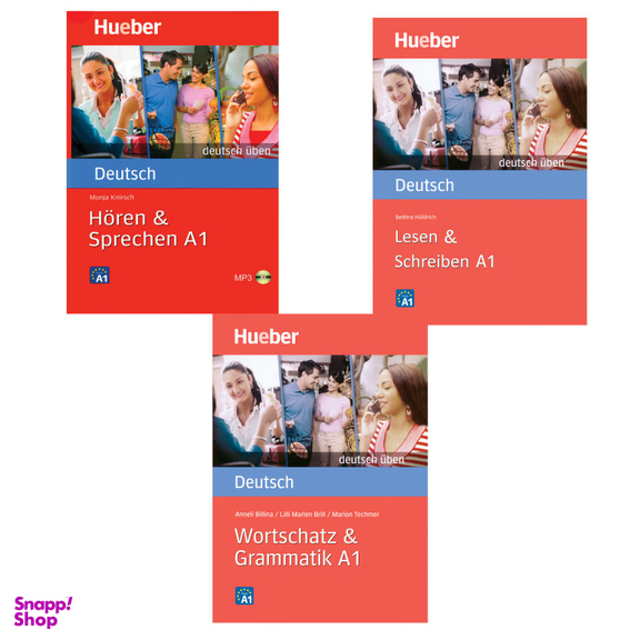 کتاب Deutsch Uben: Horen & Lesen & Wortschatz A1 اثر Anneli Billina انتشارات هدف نوین 3 جلدی