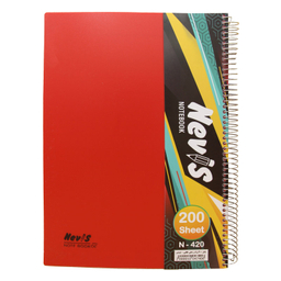 دفتر مشق 200 برگ نویس (Nevis) مدل رحلی
