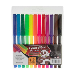 ماژیک نقاشی مدل Color Fibre بسته 12 عددی