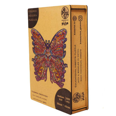 پازل چوبی حشرات هزارتو (Hezarto) مدل پروانه