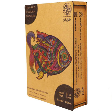 پازل چوبی آموزشی هزارتو (Hezarto) مدل آبزیان