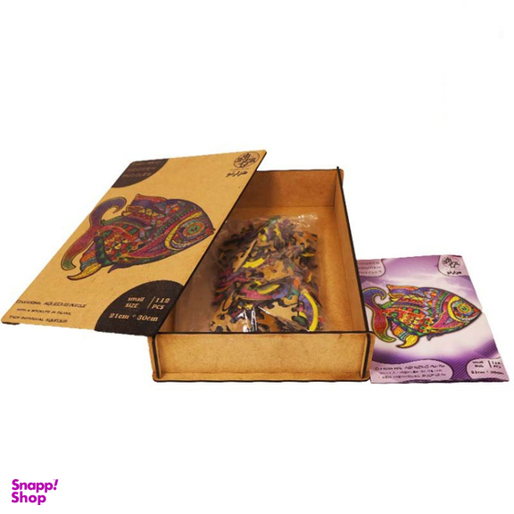پازل چوبی آموزشی هزارتو (Hezarto) مدل آبزیان
