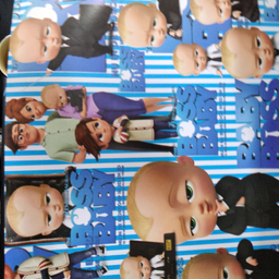 کاغذ کادو طرح پسرانه بسته 5 عددی