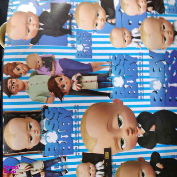 کاغذ کادو طرح پسرانه بسته 5 عددی