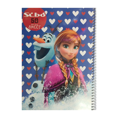 دفتر مشق 50 برگ سیبو (Sibo) طرح آنا و اولاف