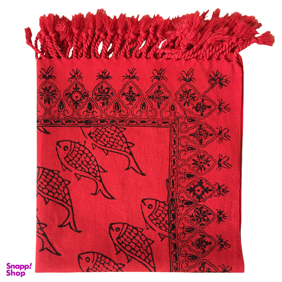 رومیزی قلمکار طرح ماهی سایز 40×40 سانتی متر