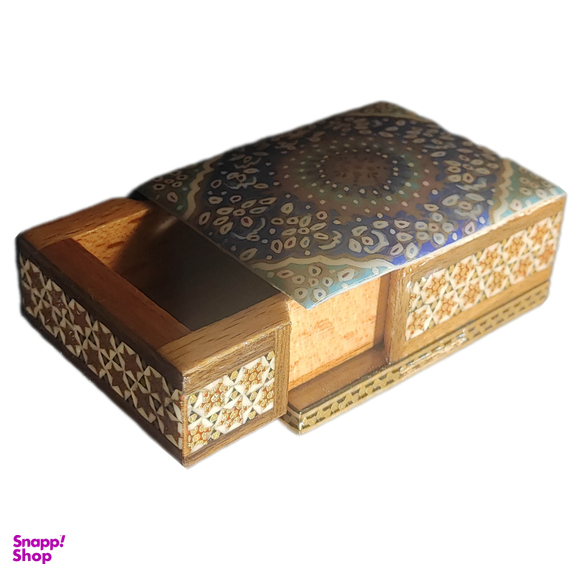 جعبه خاتم کشویی مدل تذهیب اثر استاد خادم ملت