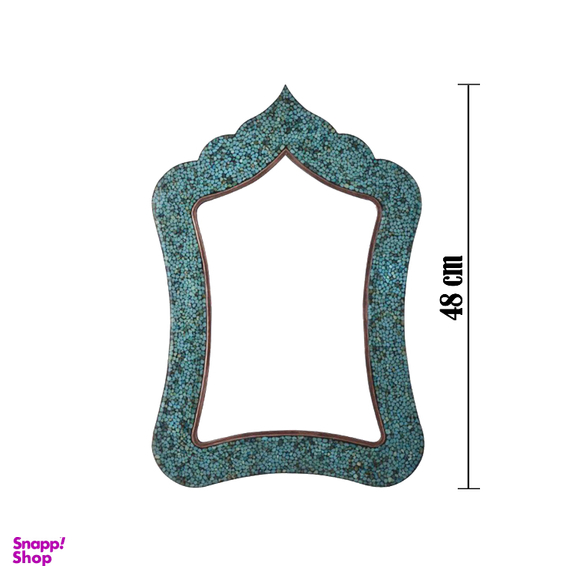 ست هفت سین سنگاب، آینه و شمعدان فیروزه کوبی آقاجانی کد 8 مجموعه 9 عددی