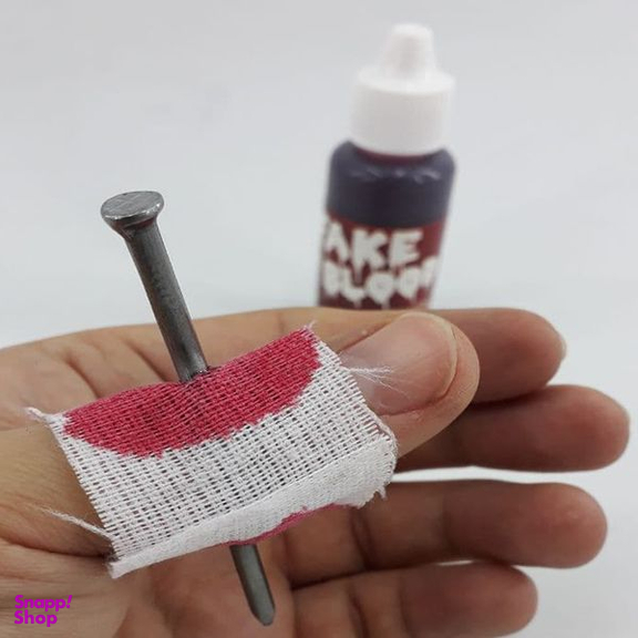 ابزار شوخی دنیای سرگرمی های کمیاب مدل میخ و باند و خون سرکاری بسته 2 عددی