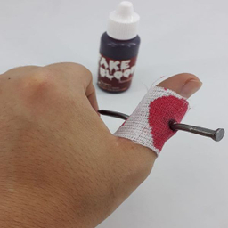 ابزار شوخی دنیای سرگرمی های کمیاب مدل میخ و باند و خون سرکاری بسته 2 عددی