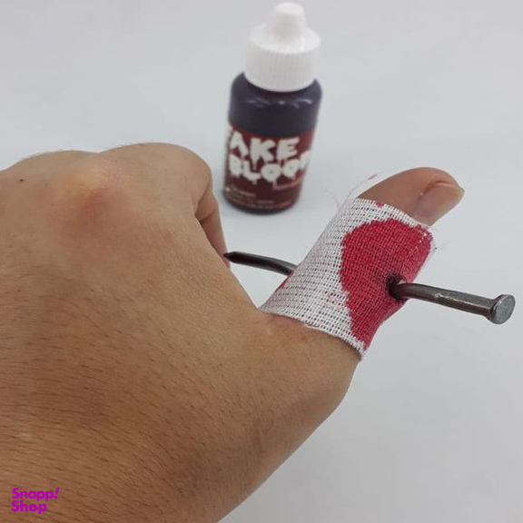 ابزار شوخی دنیای سرگرمی های کمیاب مدل میخ و باند و خون سرکاری بسته 2 عددی