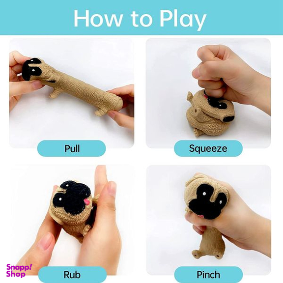 فیجت ضد استرس دنیای سرگرمی های کمیاب مدل سگ بولداگ