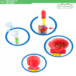 حباب ساز دنیای سرگرمی های کمیاب مدل دست مکانیکی طرح مشت بوکسور