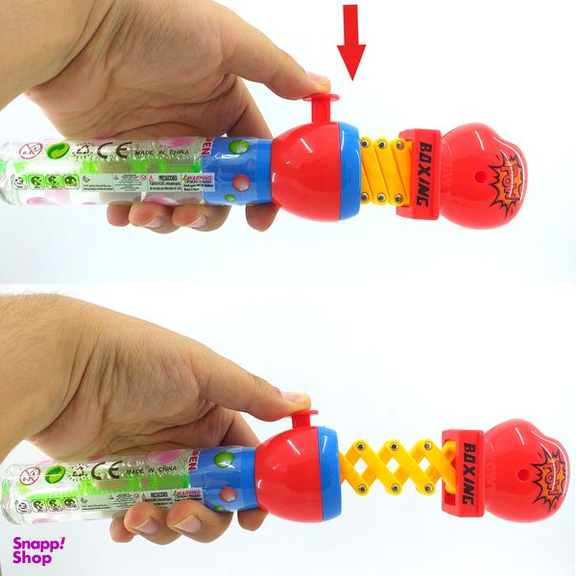 حباب ساز دنیای سرگرمی های کمیاب مدل دست مکانیکی طرح مشت بوکسور