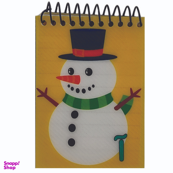 دفتر یادداشت مدل حروف الفبایی طرح آ آدم برفی