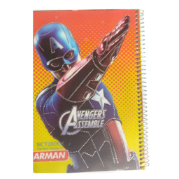 دفتر مشق 80 برگ آرمان (Arman) مدل Avengers
