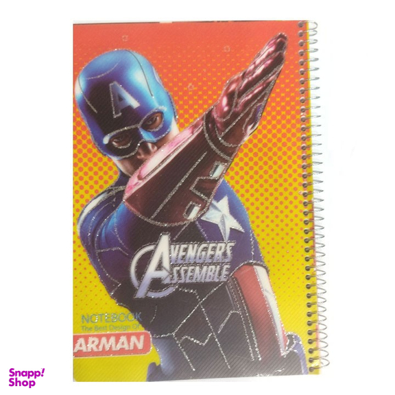 دفتر مشق 80 برگ آرمان (Arman) مدل Avengers
