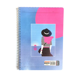 دفتر مشق 80 برگ آرمان (Arman) طرح کلاسیک