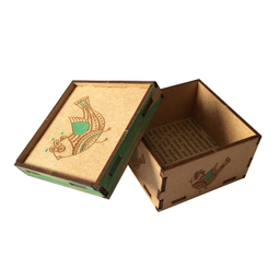 ست هدیه جعبه چوبی طرح پرنده آزادی مجموعه 4 عددی