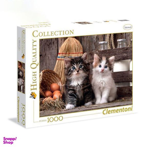 پازل 1000 قطعه کلمنتونی (Clementoni) طرح بچه گربه کد 39340