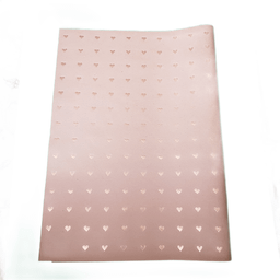 کاغذ کادو کرافت طلا کوب طرح قلبی