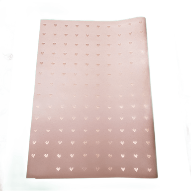 کاغذ کادو کرافت طلا کوب طرح قلبی